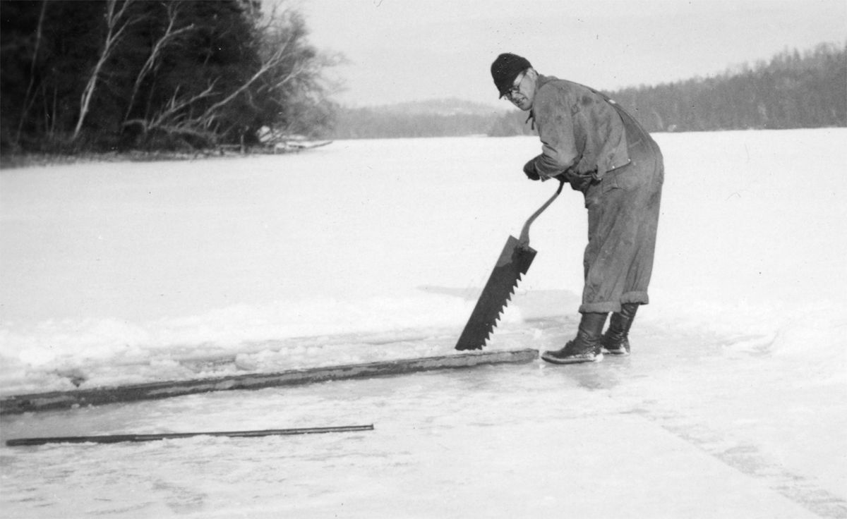 The Way it Was: Harvesting ice